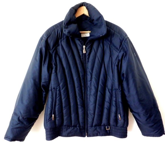 Bogner Other - Bogner Mens Ski Jacket Down Filled Puffer Navy Blue Size 40 Long 40L Medium Tall